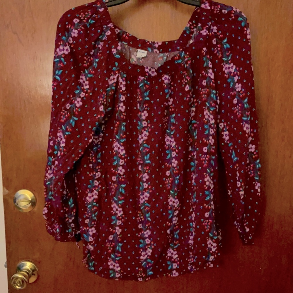 Old Navy Flower Pattern Blouse